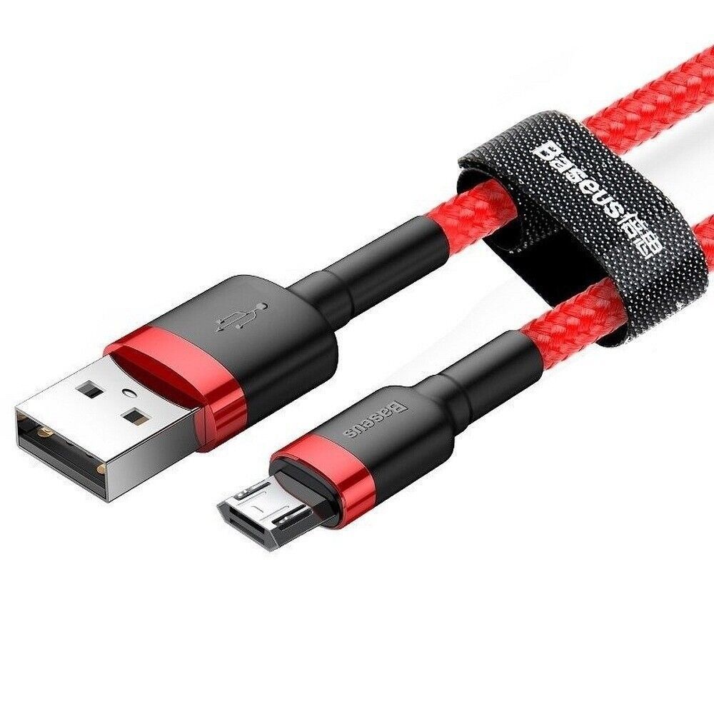 BASEUS haltbares Kabel USB Cafule Micro 1,5A 2 Meter CAMKLF-C09, rot – Bild 4