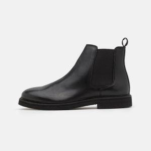 Zign LEATHER Herren Leder Stiefelette Stiefel Boots in black, EU 41