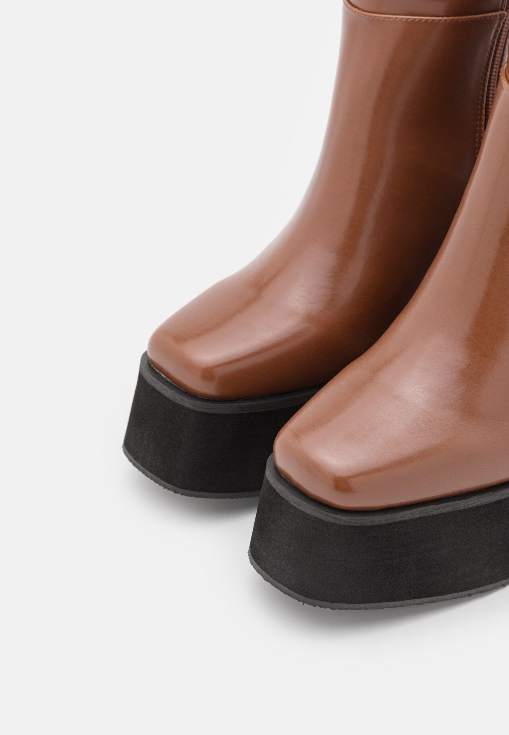 Koi Footwear VEGAN BOOT, Damen Plateaustiefel Blockabsatz in rusty brown, EU 40 – Bild 5