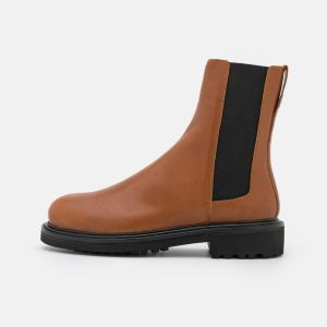 ASRA BURNT Herren Leder Stiefelette Boots in tan, Große EU 42