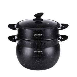 Herzog HR-CP6M: Couscous-Topf mit 6 l Aluminium-Steinbeschichtung