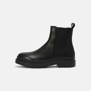 Zign LEATHER und Textil Herren Stiefelette Stiefel Boots in black, EU 41