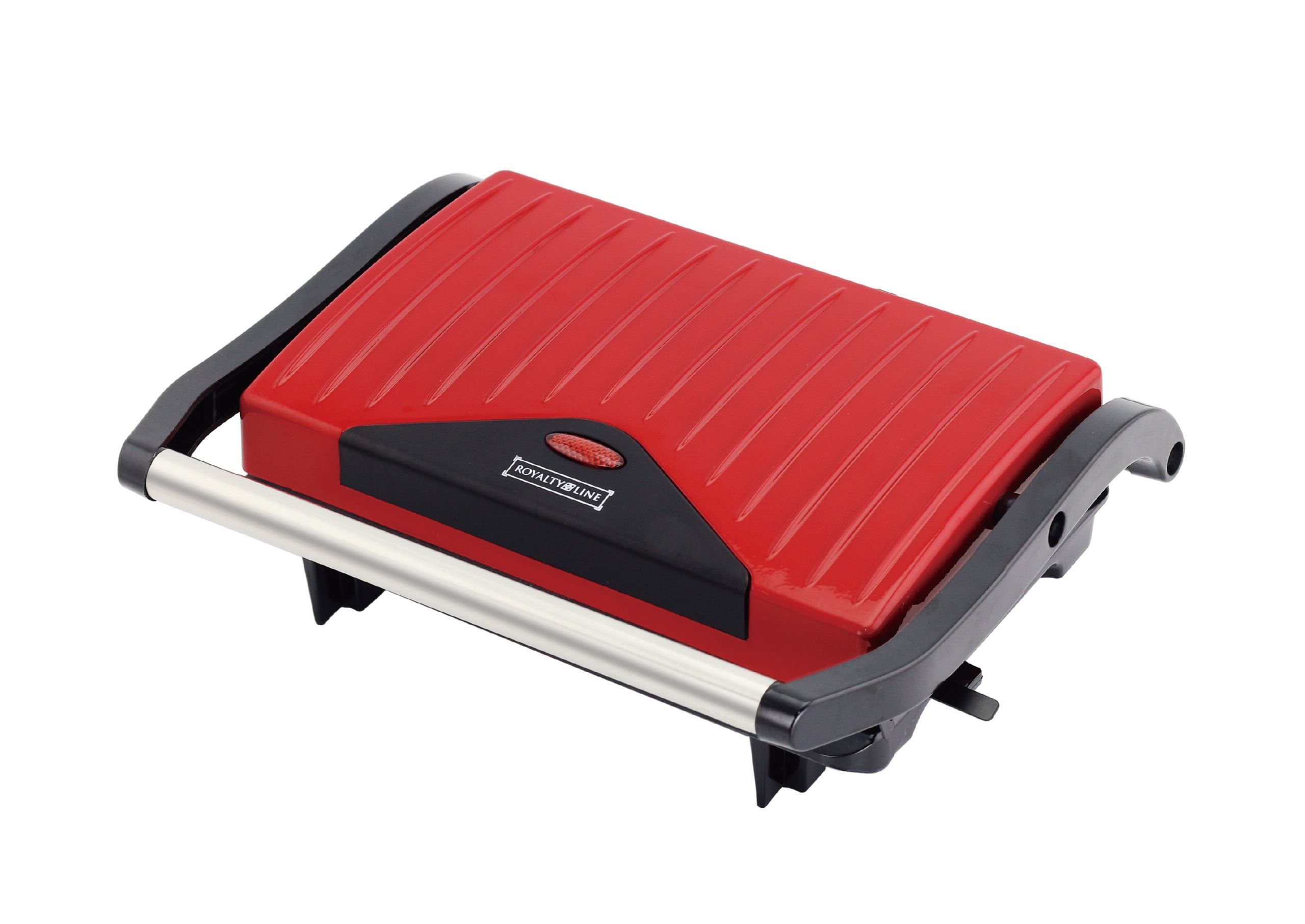 Royalty Line Panini Maker-Kontaktgrill Sandwichgrill 750W, grau – Bild 2