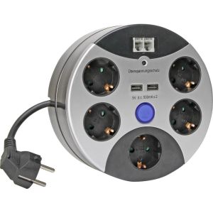 Kopp Steckdosenbox Tischsteckdosenbox Cablebox 5-Stecker