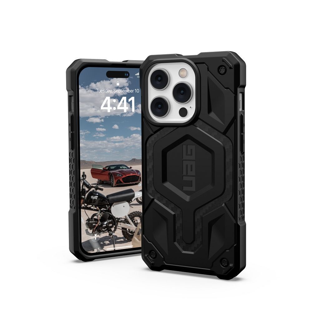 UAG) Monarch Hülle für IPHONE 14 PRO MAX kompatibel mit MagSafe Kohlefaser
