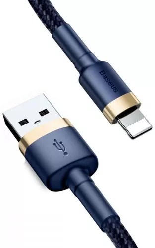 BASEUS Kabel USB für iPhone 8-pin 2A 3 Meter CALKLF-RV1 schwarz+gold